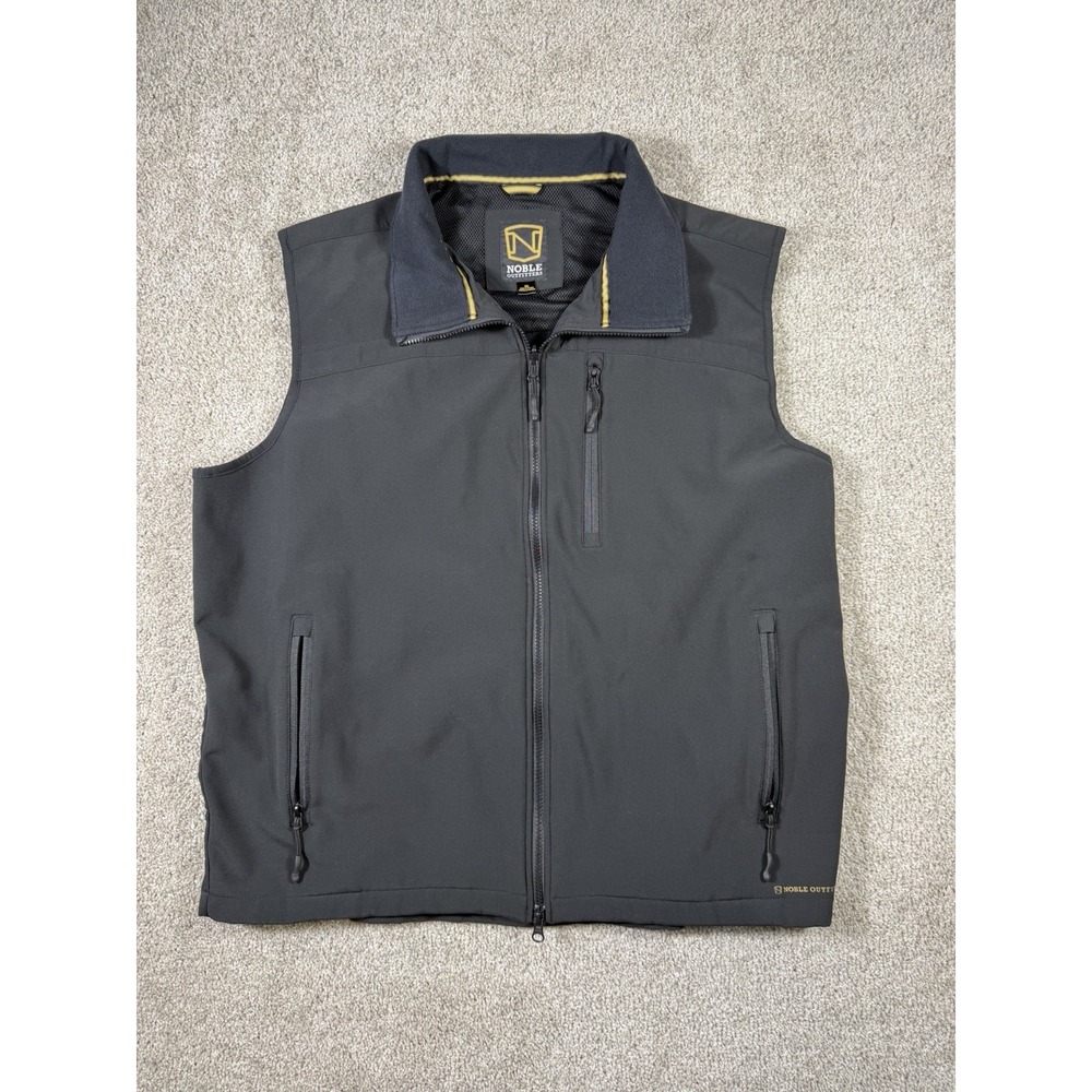 Chaleco Negro Noble Outfitters Talla XXL Para Hombre Con Cierre Y Bolsillos